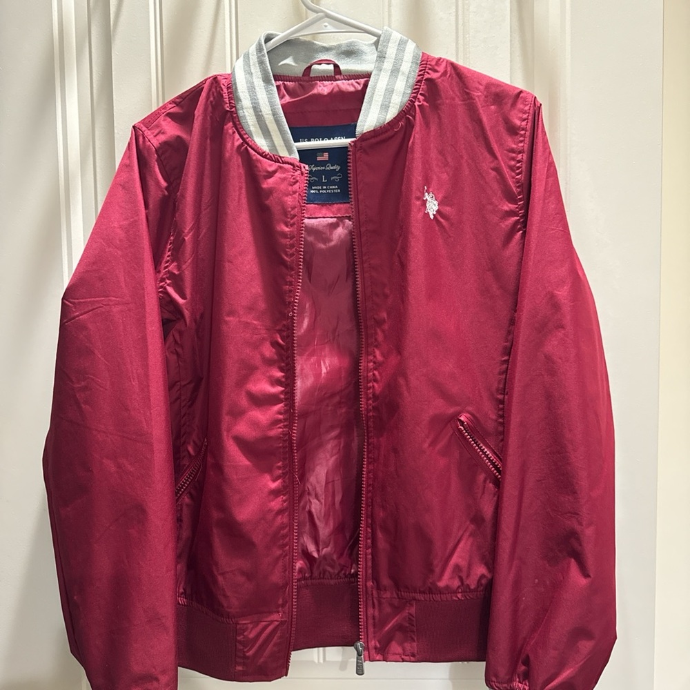 U.S. Polo Assn. Red Bomber Jacket